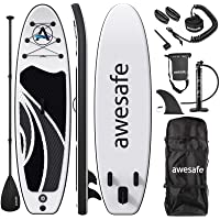 Los mejores  - AWESAFE - Tabla de Remo Inflable con Accesorios Premium Sup-ISUP Incluyendo Mochila- Aleta Inferior para Remo- Paleta…